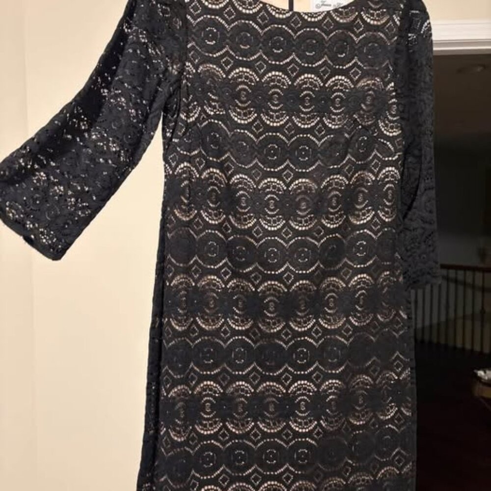 NEW Black and Nude Lace Party Dress